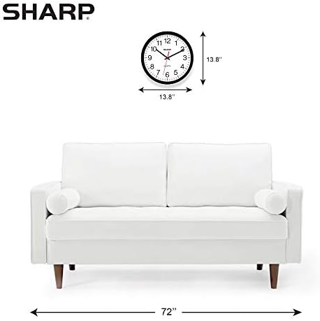 Sharp 14-Inch Battery Wall Clock, Silent Non-Ticking - Image 4