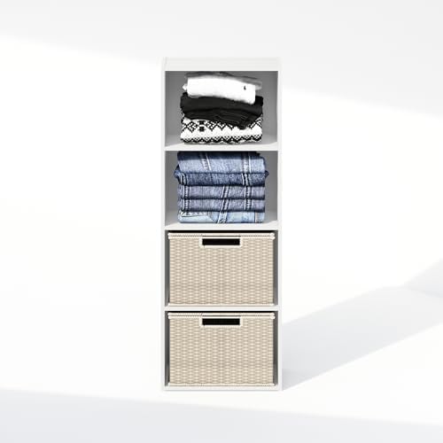 Furinno Reed Closet Organizers and Storage, 4-Tier Closet Organizer, Open Shelf - Image 7