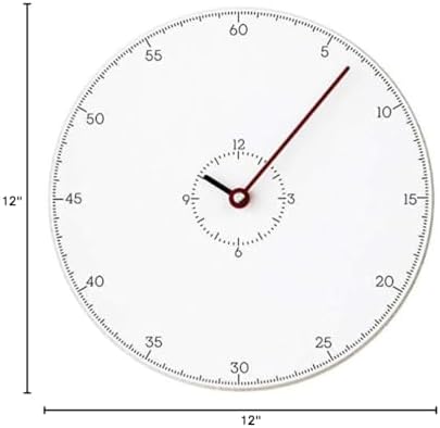 Stephanie Imports Modern Minimalist Thermometer Red Wall Clock - Image 4