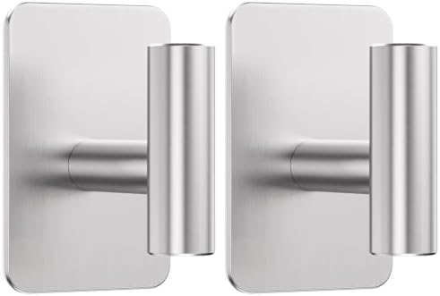 Heavy Duty Adhesive Hooks - 26lb Max by Eowihor