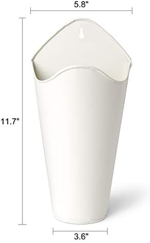 Mkono Metal Wall Planter, Hanging Vase - Image 6