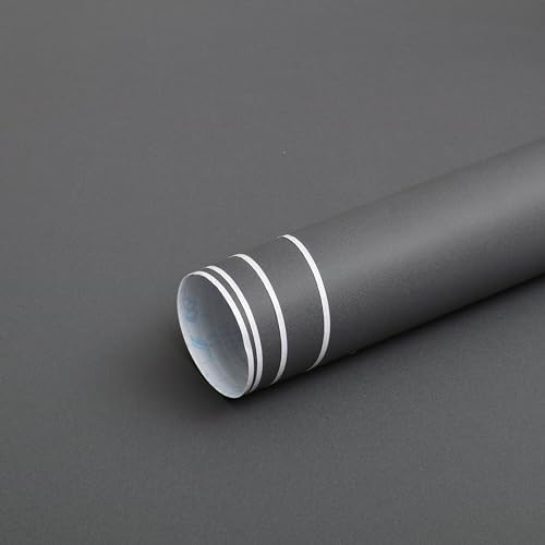 15.7"x394" Dark Grey Peel and Stick Wallpaper by Micpolo