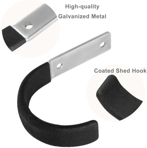 Garage Storage Ladder Hanger 2 Pcs, Upgraded Hose Hanging Hooks, Yard Tool - Image 4