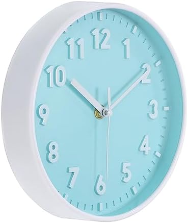 PATIKIL 8 Inch Wall Clock, 3D Number Quartz Battery Operated Silent Non-Ticking by PATIKIL