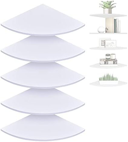 Set of 5 Pieces Corner Mounting Shelf by MLUOVI