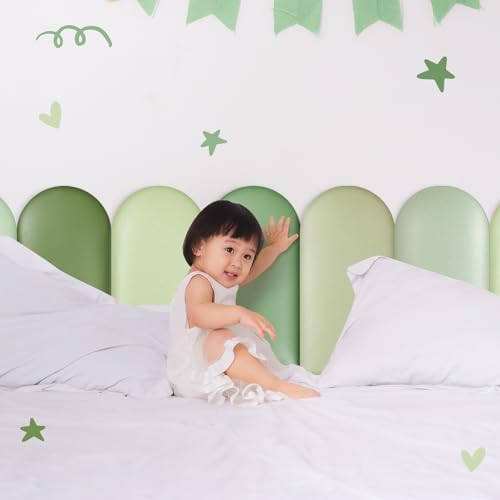 Jetec 6 Pcs Kids Wall Padding Panels, 1.18 Inch Thick Foam Wall Protector - Image 5