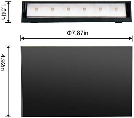 FUDESY LED Wall Sconce, 12W Up Down Outdoor Indoor Lights, 2 Pack - Image 2