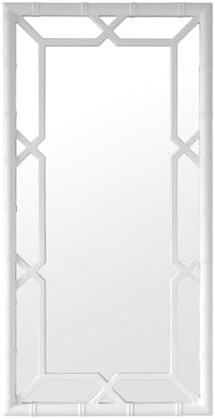 Mirror, Bamboo-Look Solid Wood Frame, Full Length by SORBARIA