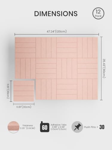 Bumusty 48" x 36" Large Cork Board Alternative - Image 2