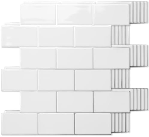 Art3d 10-Pack Subway Peel and Stick Backsplash by Art3d