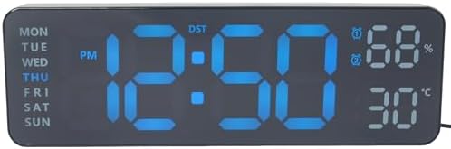 Digital Wall Clock, Big Digits, Modern Electric Wall Clock 9" - Image 4