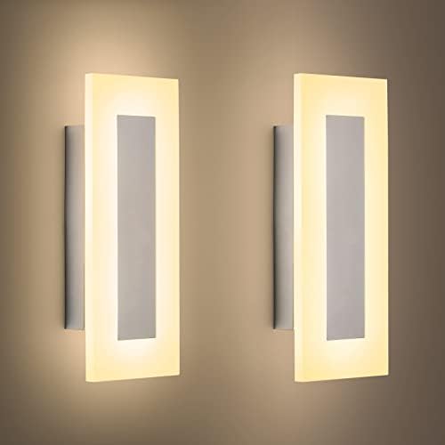 LMQNINE Modern LED Acrylic Wall Sconce Warm White Light 3000K by LMQNINE