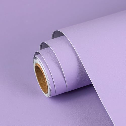 Purple Peel and Stick Wallpaper Solid Purple Contact Paper A Set of 23.6"x472" by SOONAFTER