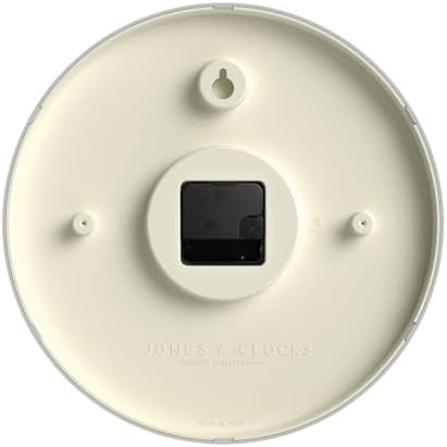 JONES CLOCKS® Studio Clock | Modern Round wall Clock | 12" | Orange - Image 6