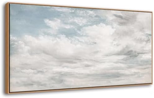 DJSYLIFE Framed Vintage Cloud Landscape Wall Art by DJSYLIFE