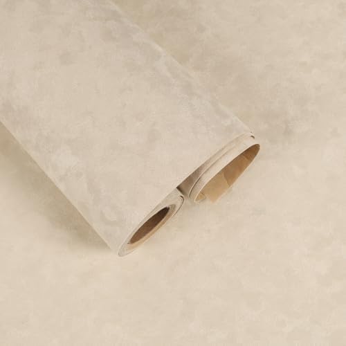 15.7"x472" Self Adhesive Cream Beige Velvet Drawer Liner by FANCYEASY