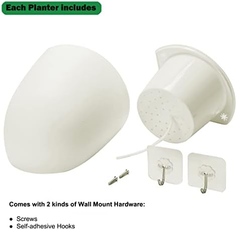 ORIMERC 4 Pack Corner Wall Mounted Hanging Planter Self Watering Triangle - Image 3