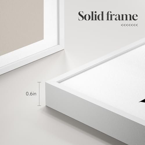Framed Neutral 3 Piece Minimalist Canvas Wall Art Master Bedroom, 12x16 In - Image 4