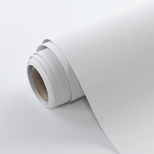 White Peel and Stick Wallpaper Solid White Contact Paper A Set of 15.7"x472" by SOONAFTER