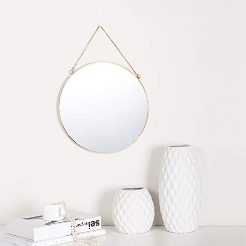 Dahey 11.8" Small Circle Round Office Wall Hanging Mirror - Image 5