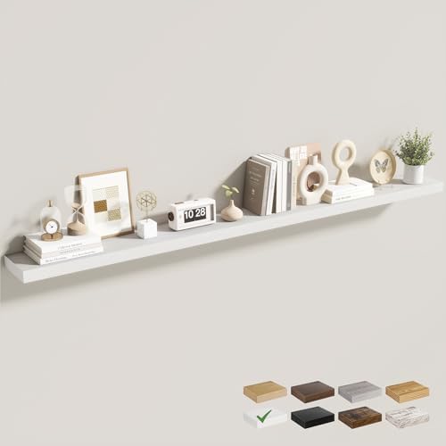 Acovy 72 Inch Floating Shelves for Wall 1 Pack, Wall Mounted Floating Shelf by Acovy