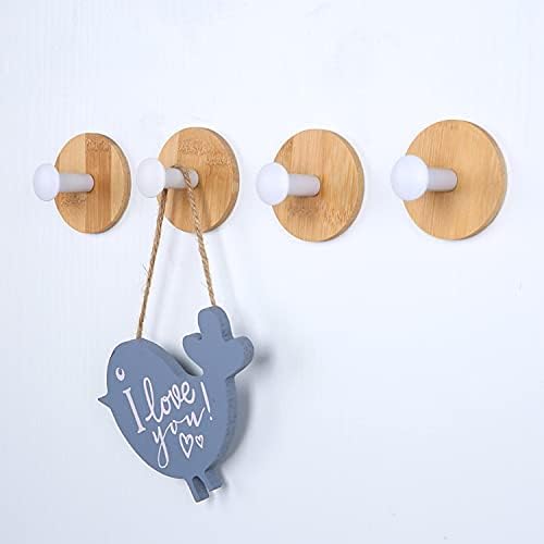 4pack Decorative Wood Wall Hook Coat Hooks by DSWINCE