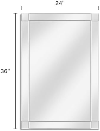 Pregaspor 24x36 Inch Rectangle Bathroom Vanity Mirror - Image 7