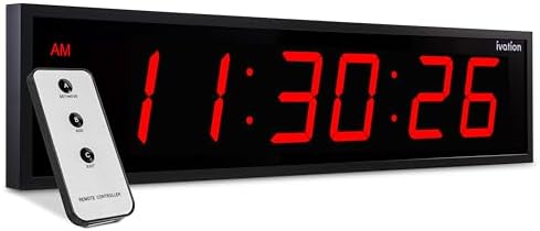 Ivation Oversized Digital Wall Clock by Ivation