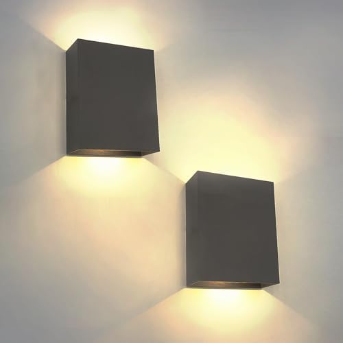 KICAAO LED Wall Sconces Set of Two, 12W Wall Light by KICAAO