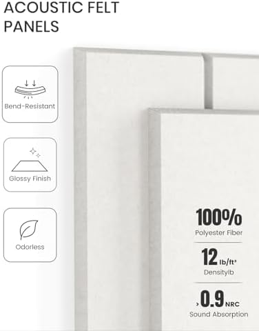 Fluxynara Felt Bulletin Board & Cork Board Alternative, Milky White - Image 4