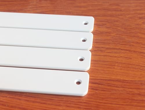 4 Pack - L 9" x H 6" x W1.5, 5mm Thick White L Shelf Bracket, Iron Shelf - Image 4