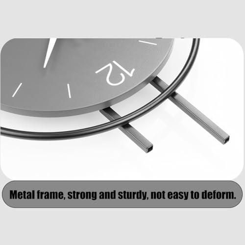 Modern Creative Wall Clock, Minimalist Metal Frame Decorative Wall Clocks - Image 5