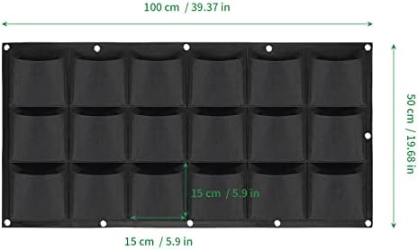 ZOENHOU 2 Pack Total 36 Roomy Pockets Horizontal Garden Planter, Waterproof - Image 2