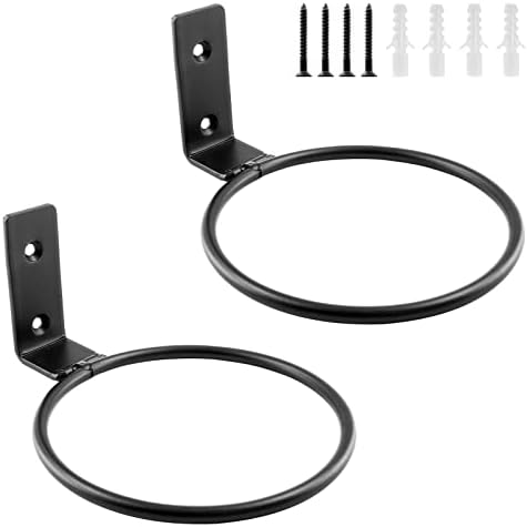 Jiozermi 2 Pack 8 inch Flower Pot Holder Ring, Matte Black by Jiozermi