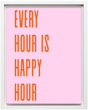 InkFlow Posters Every Hour Happy Hour Canvas Poster by InkFlowPosters