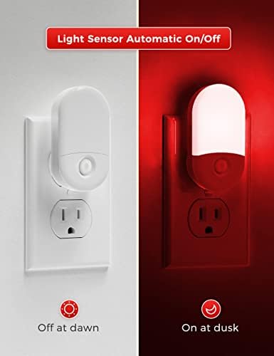 L LOHAS LED Red Night Light, Night Lights Plug into Wall - Image 2