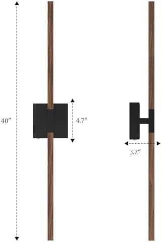 Rayogale Black Walnut Rechargeable Wall Sconce - Image 6