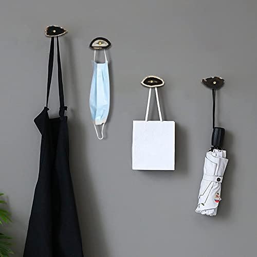 CozyTower 4 Pcs Unique Agate Wall Hooks - Image 3