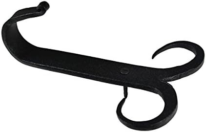 Renovators Supply Manufacturing Scroll Single Wall Hook, Wrought Iron Black - Image 5