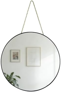 Round Wall Mirror Door Mirror PVC Plastic Frame by Unknown