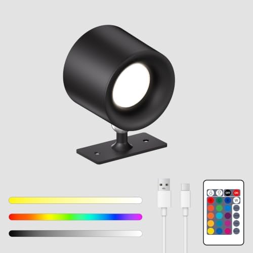 Ouyulong Magnetic Wall Sconces, Double-Sided Rechargeable Battery Wall Lights by Ouyulong