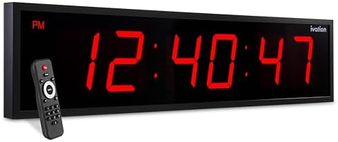 Ivation Oversized Digital Wall Clock by Ivation