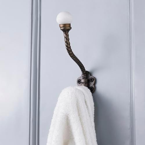 Indian Shelf 6 Piece Ceramic, Iron Double Wall Hooks by IndianShelf