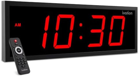 Ivation Large Digital Wall Clock by Ivation