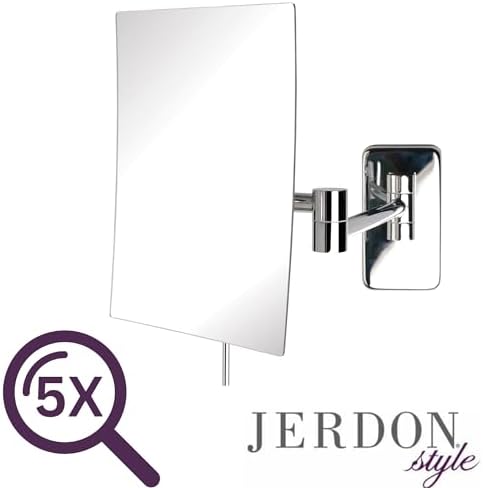 JERDON Wall-Mounted Makeup Mirror - Image 5