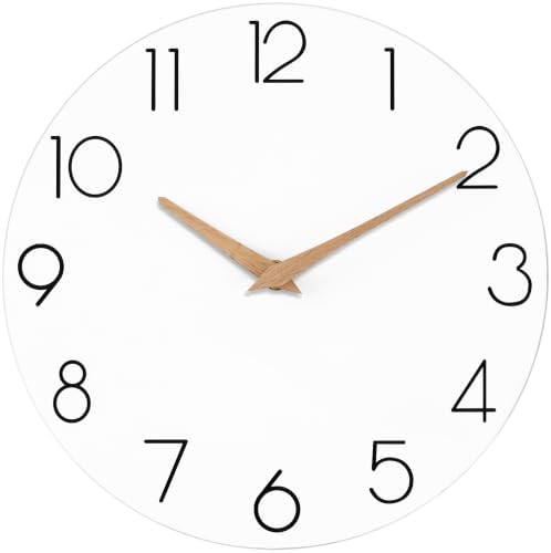 cicininc 8 Inch Battery Operated Wall Clock, Silent Analog by CICININCOfficial