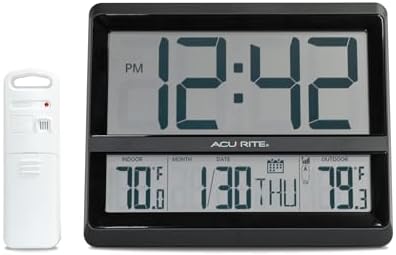 AcuRite (75440L Large Wireless Atomic Clock by AcuRite