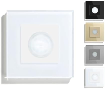 Human Motion Sensor PIR Push Button Glass Mechanical Wall Mounted Switches EU - Image 2