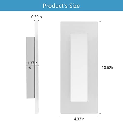 LMQNINE Modern LED Acrylic Wall Sconce Warm White Light 3000K - Image 3