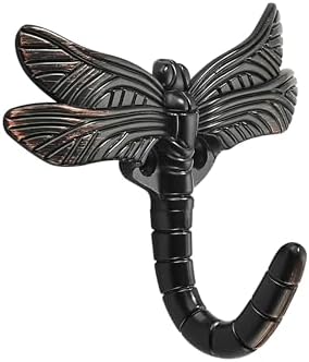 khtumeware 4 Pack Dragonfly Wall Mounted Oil Rubbed Bronze Hooks, Animal Heavy by khtumeware